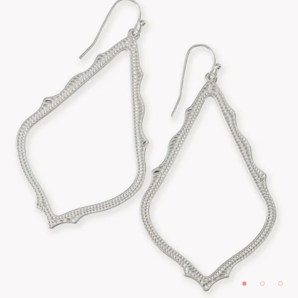 Silver Kendra Scott Sophee Drop Earrings